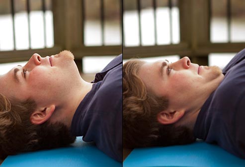 Do Chin Tucks to Stretch your neck